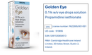 Golden Eye 0.1% w/v Eye Drops Solution 10ml