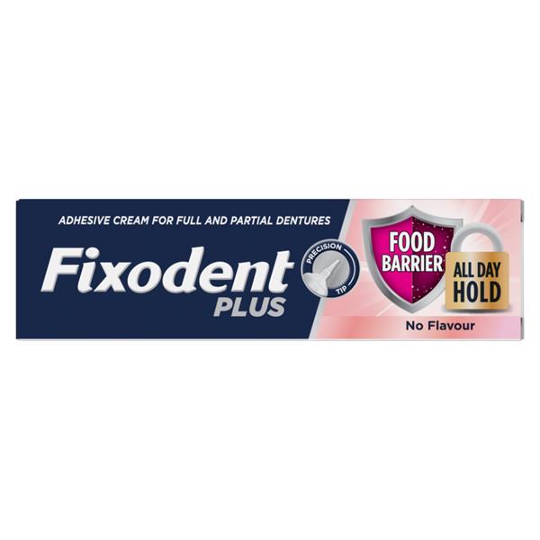 Fixodent Plus Food Barrier Flavour Free