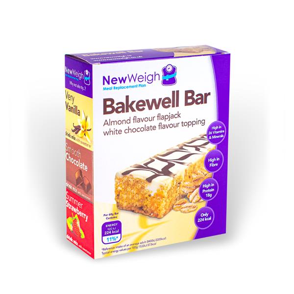 New Weigh Bakewell Bar - 7 Pack