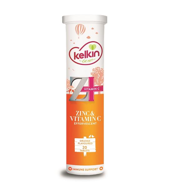 Kelkin Effervescent Zinc & Vit C Tablets