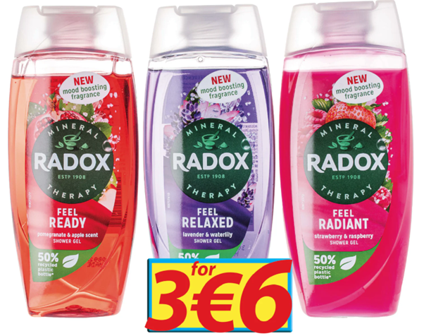 Radox Shower Gel Trio for Women - 3 x 225ml