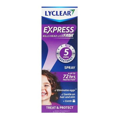 Lyclear Express 5 Minute Head Lice Treatment Spray & Comb