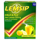 Lemsip Original Cold & Flu Lemon 500mg - 10 Pack