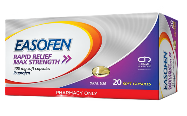 Easofen Ibuprofen Rapid Relief Max Strength – 20 Capsules