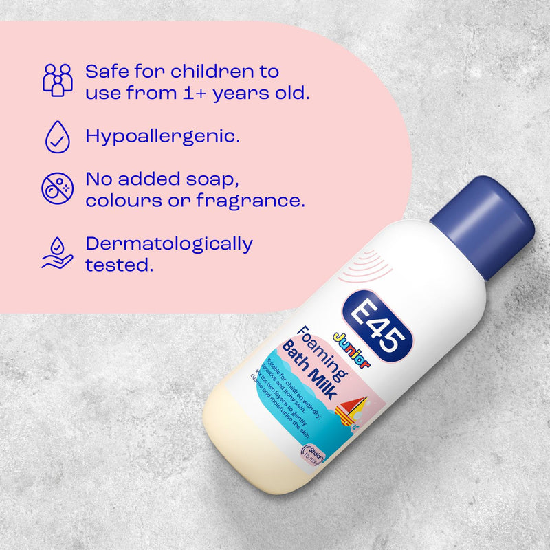E45 Junior Foaming Bath Milk 500ml