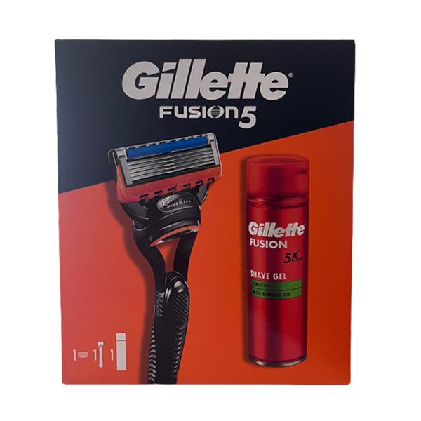 Gillette Fusion 5 Razor & Shaving Gel 200ML GIFTSET