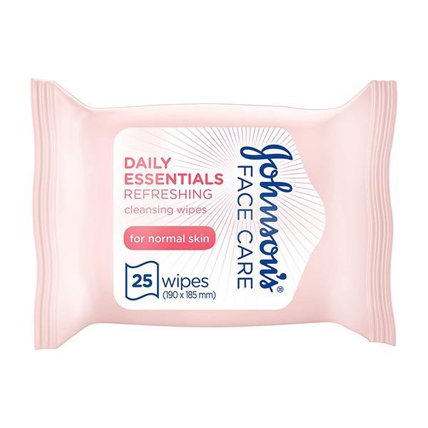 Johnsons Refreshing Facial Wipes - 25 Pack 