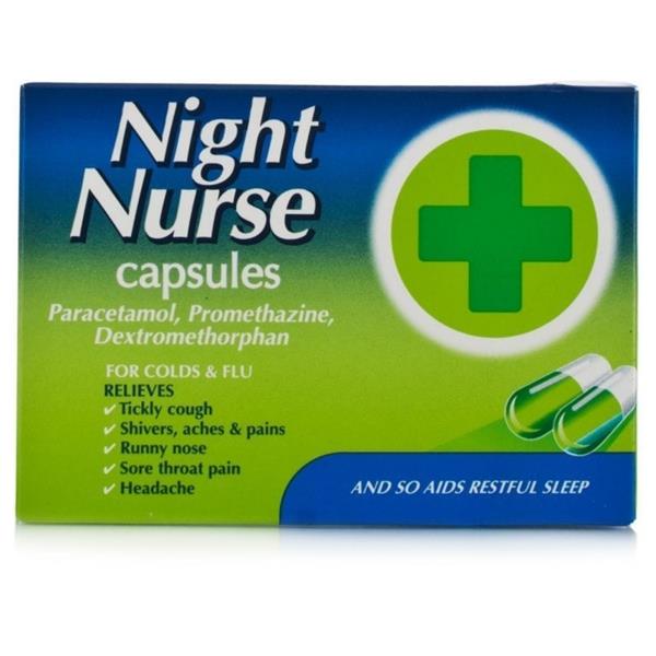 Night Nurse Cold & Flu Capsules - 10 Pack