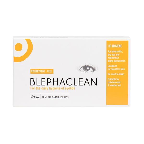 Blephaclean Eyelid Cleansing Wipes 20 Pack