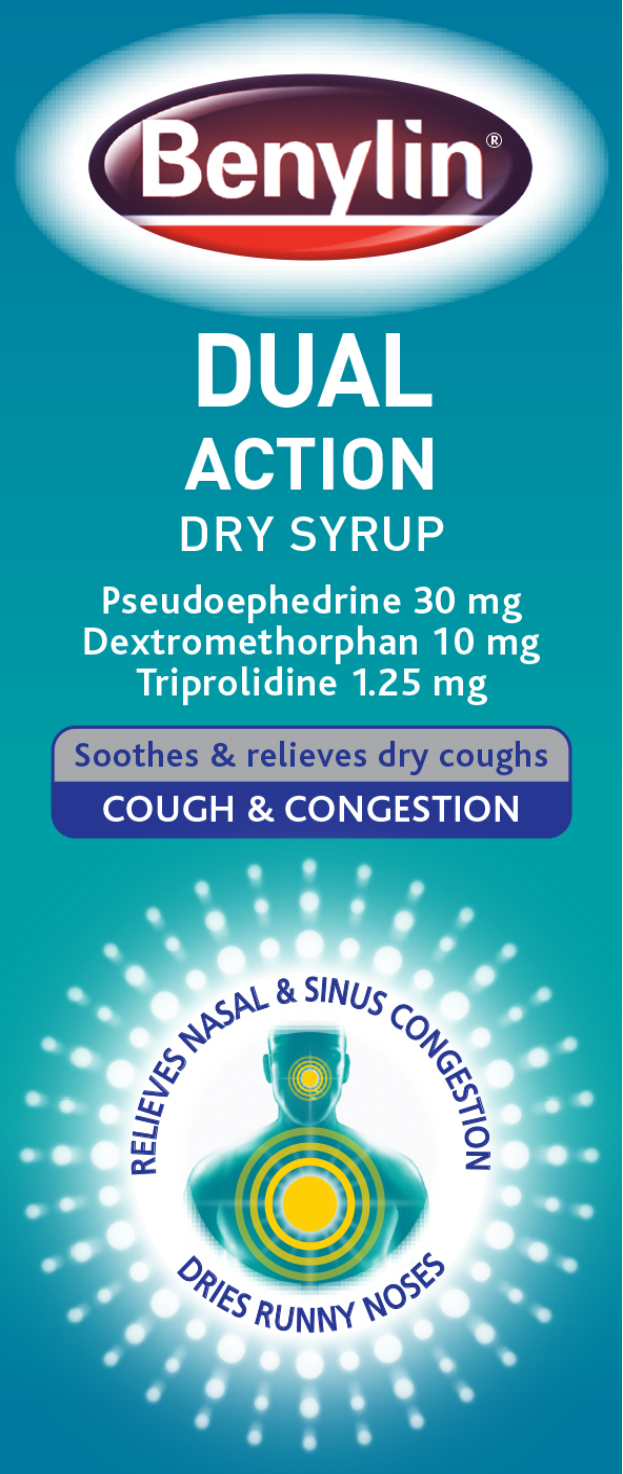 Benylin Dual Action Dry Syrup 100ml