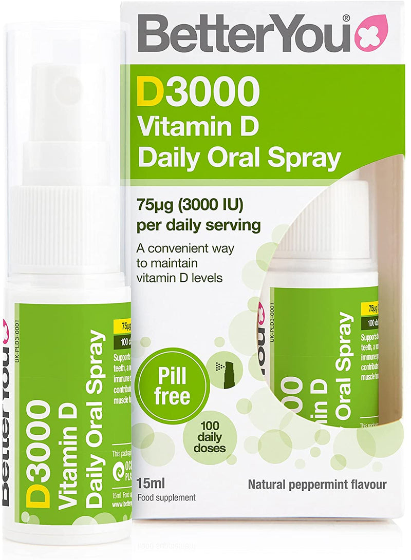 BetterYou DLUX Daily Vitamin D Oral Spray 3000IU 15ml
