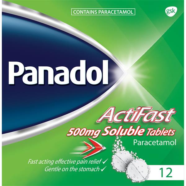 Panadol ActiFast Soluble - 12 Pack