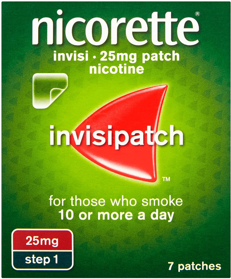 Nicorette Invisi Extra Strength 25mg Step 1 Patches