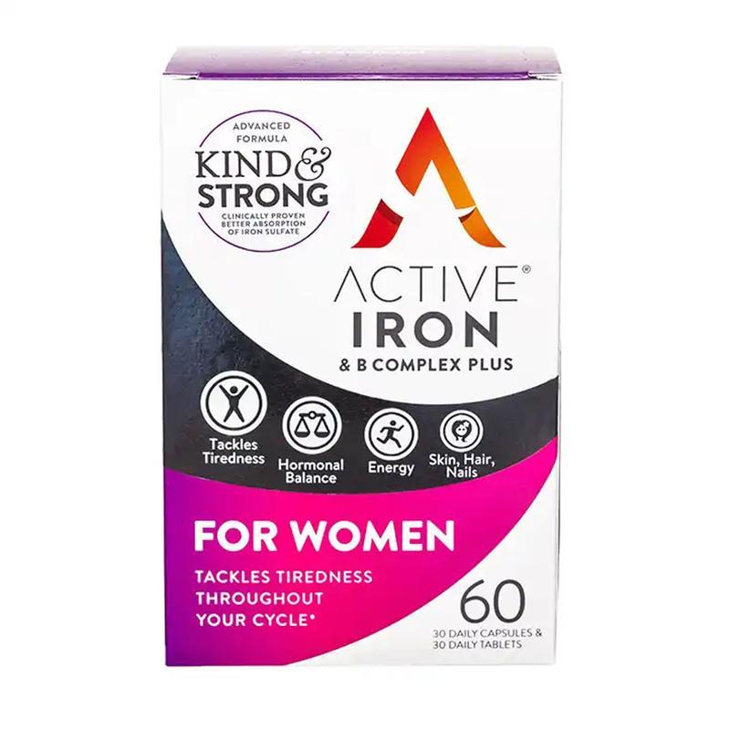 Active Iron & B Complex Plus For Women 60 Pack