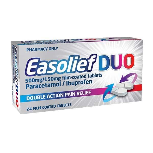 Easolief Duo (Paracetamol/Ibuprofen) Tablets - 24 Pack