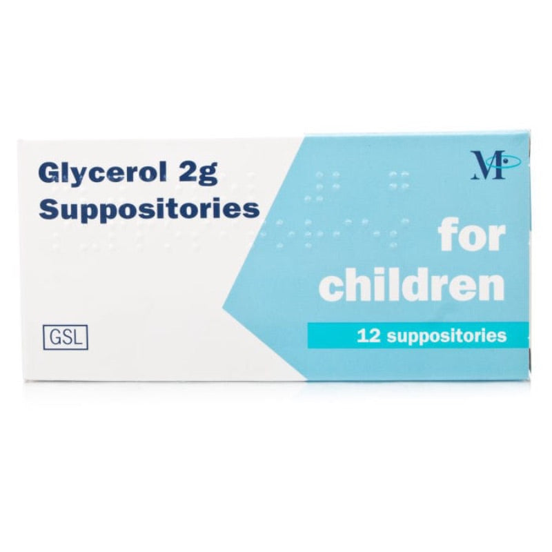 Glycerol 2g Suppositories for Children - 12 Pack