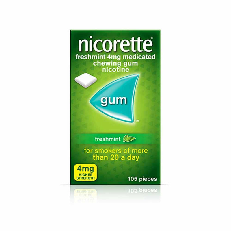 Nicorette Freshmint 4mg Sugar Free Coated Gum 105 Pieces
