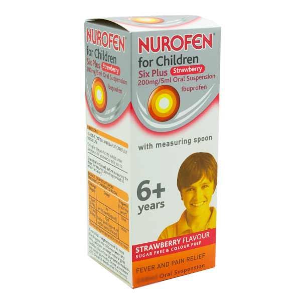 Nurofen For Children Six Plus Strawberry -  200ml