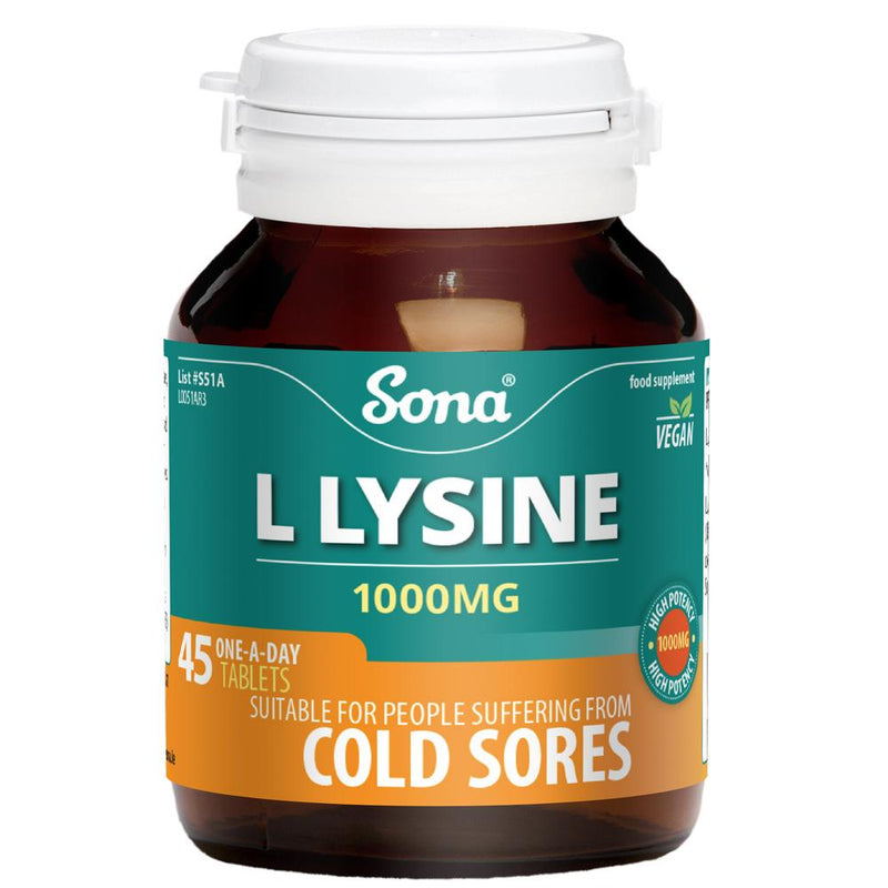 Sona L-Lysine 1000mg 45 Tablets