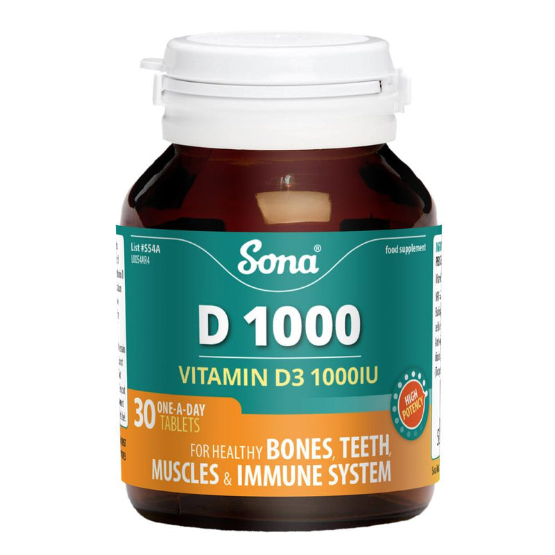 Sona D 1000 Vitamin D3 1000iu 30 Tablets
