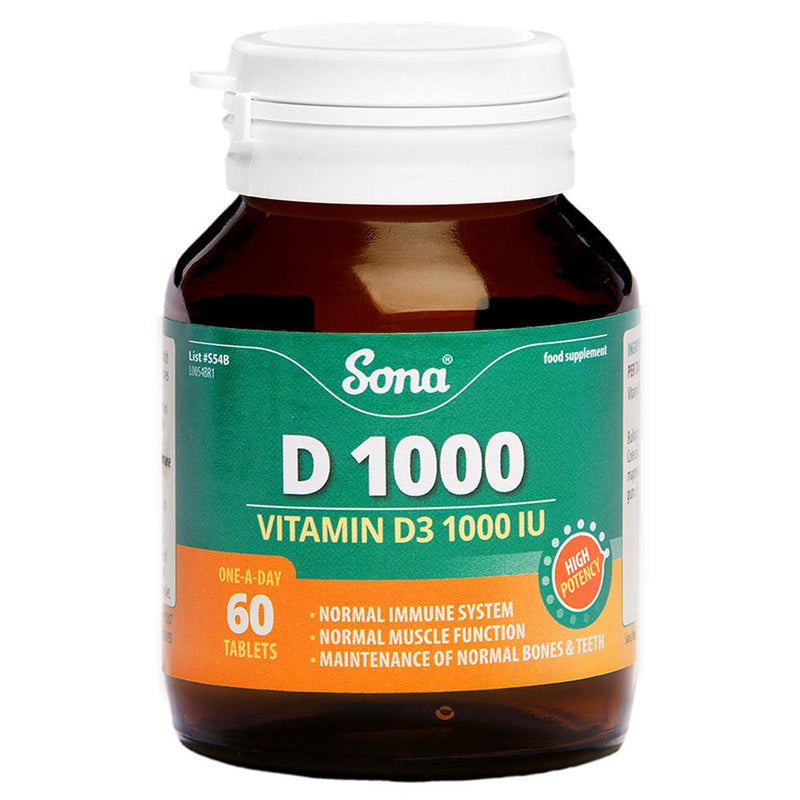 Sona Vitamin D1000IU Cholecaliferol 25 MCG (60)