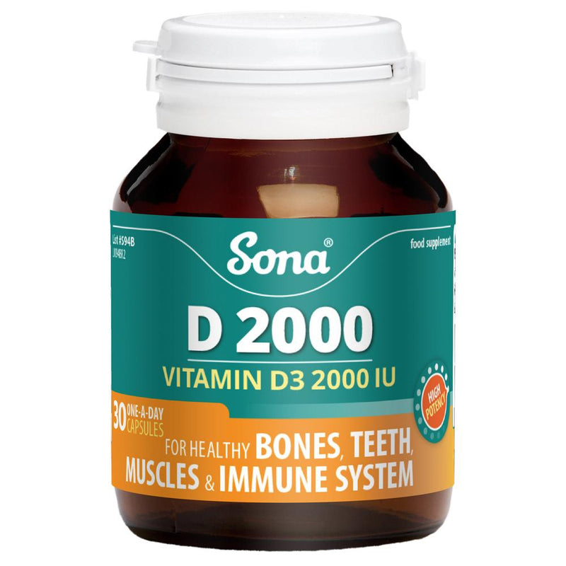Sona D 2000 Vitamin D3 30 Capsules