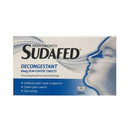Sudafed Decongestant 60mg Pseudoephedrine Tablets 12 Pack