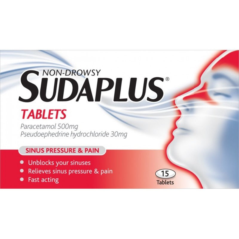 Sudaplus Non-Drowsy Tablets - 15 Pack