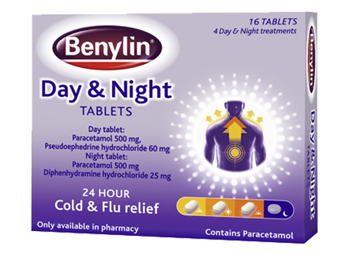 Benylin Day & Night Tablets - 16 Pack