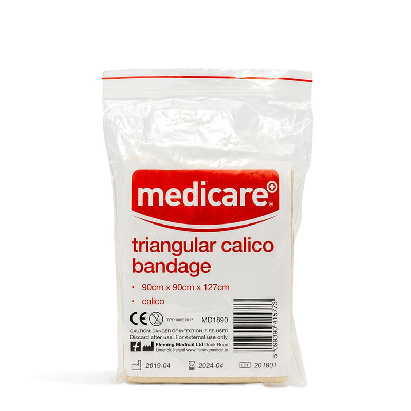 Medicare Triangular Calico Bandage 90cm X 90cm X 127cm