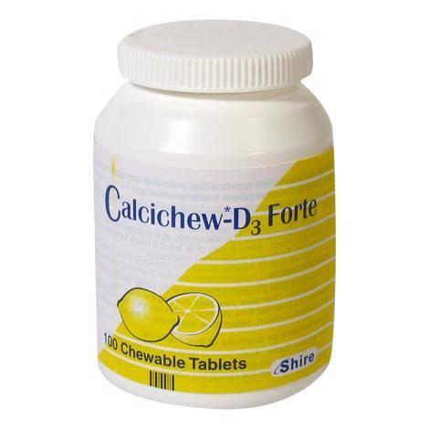 Calcichew D3 Forte Chewable Calcium Tablets - 60 Pack