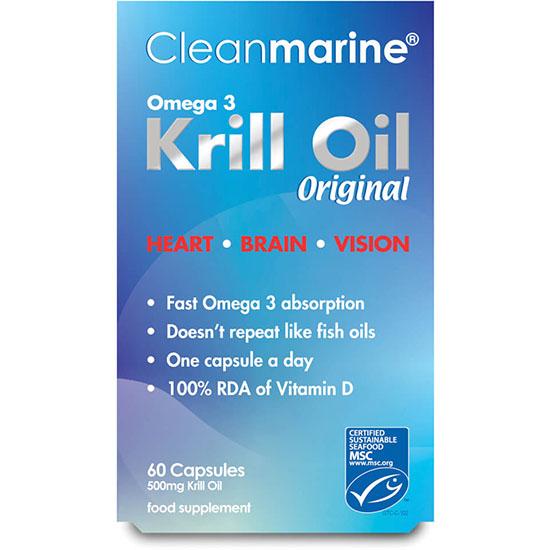 Cleanmarine Krill Oil 100% Pure 60 Capsules