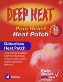 Deep Heat Patches - 4 Pack
