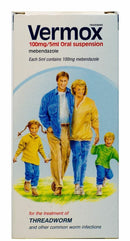 Vermox Mebendazole Oral Suspension 30ml