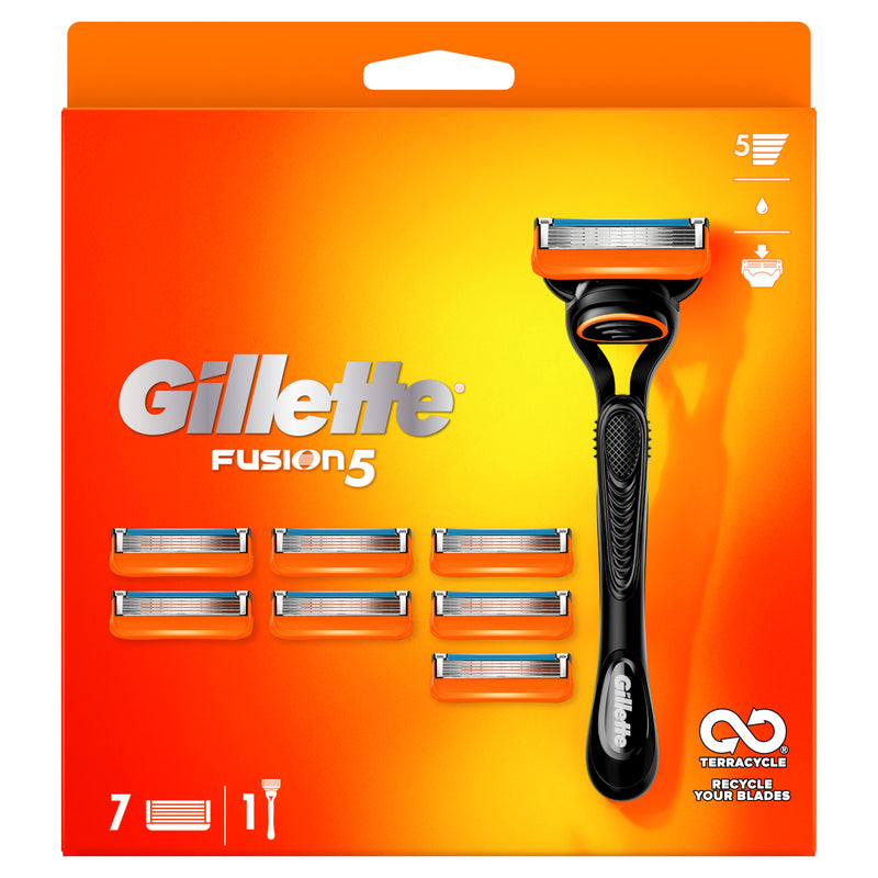 Gillette Fusion Big Blade Pack Razor & 7 Blades