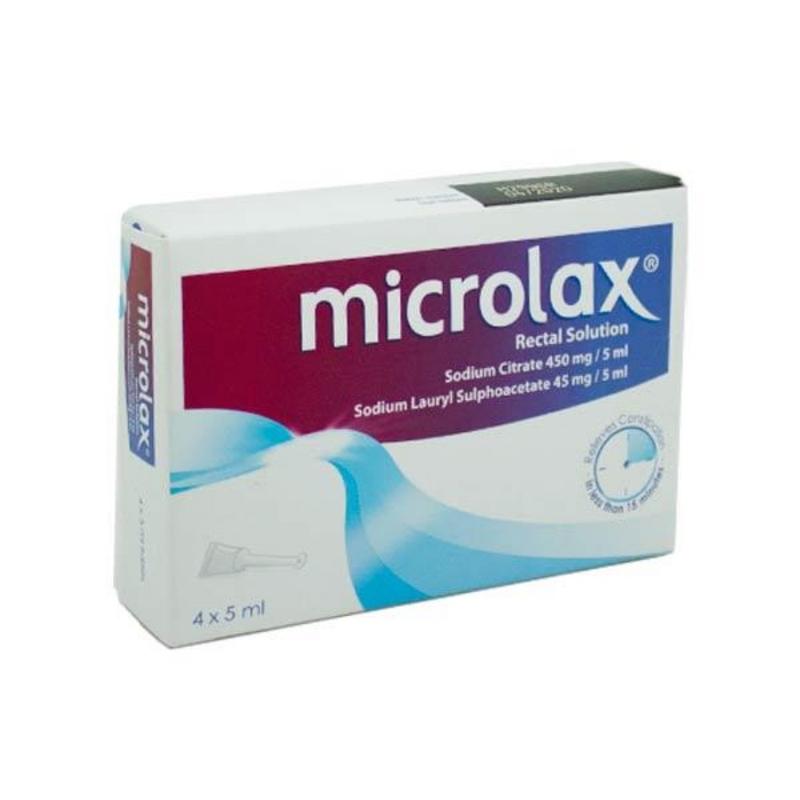 Microlax rectal Solution 5mL - 4 Pack