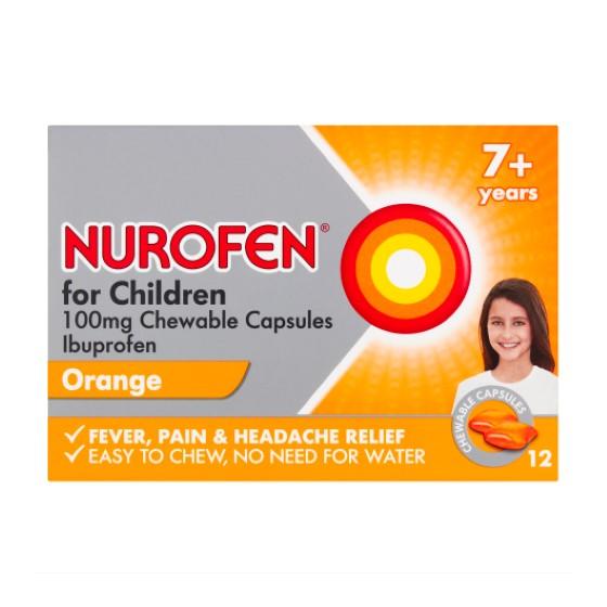 Nurofen for Children (7+) 100mg Chewable Capsules