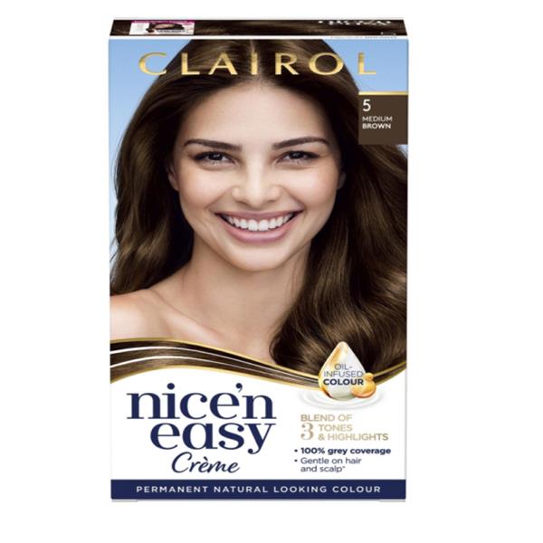 Clairol Nice'nEasy Medium Brown Permanent Hair Colour